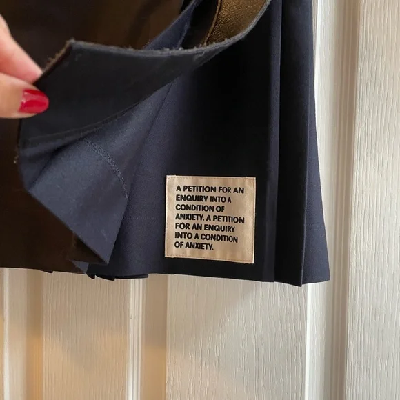 La Fetiche Navy Blue Pleated schoolgirl Skirt Medium - Picture 5 of 7